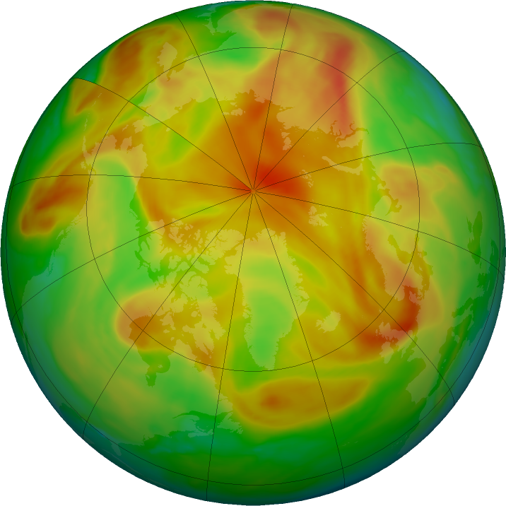 Arctic ozone map for 05 May 2021